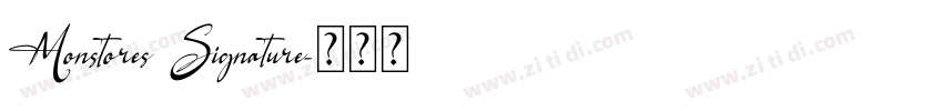 Monstores Signature字体转换